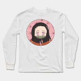 Chibi Nezuko Long Sleeve T-Shirt